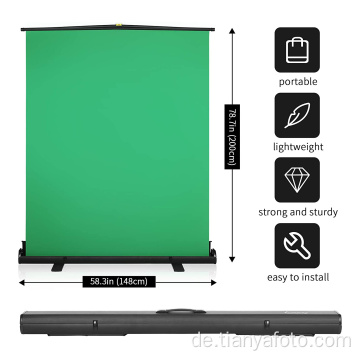 148x200cm Studiofotografie tragbarer Greenscreen-Hintergrund